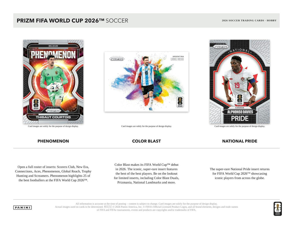 2026 Panini Prizm FIFA World Cup Soccer Hobby Box