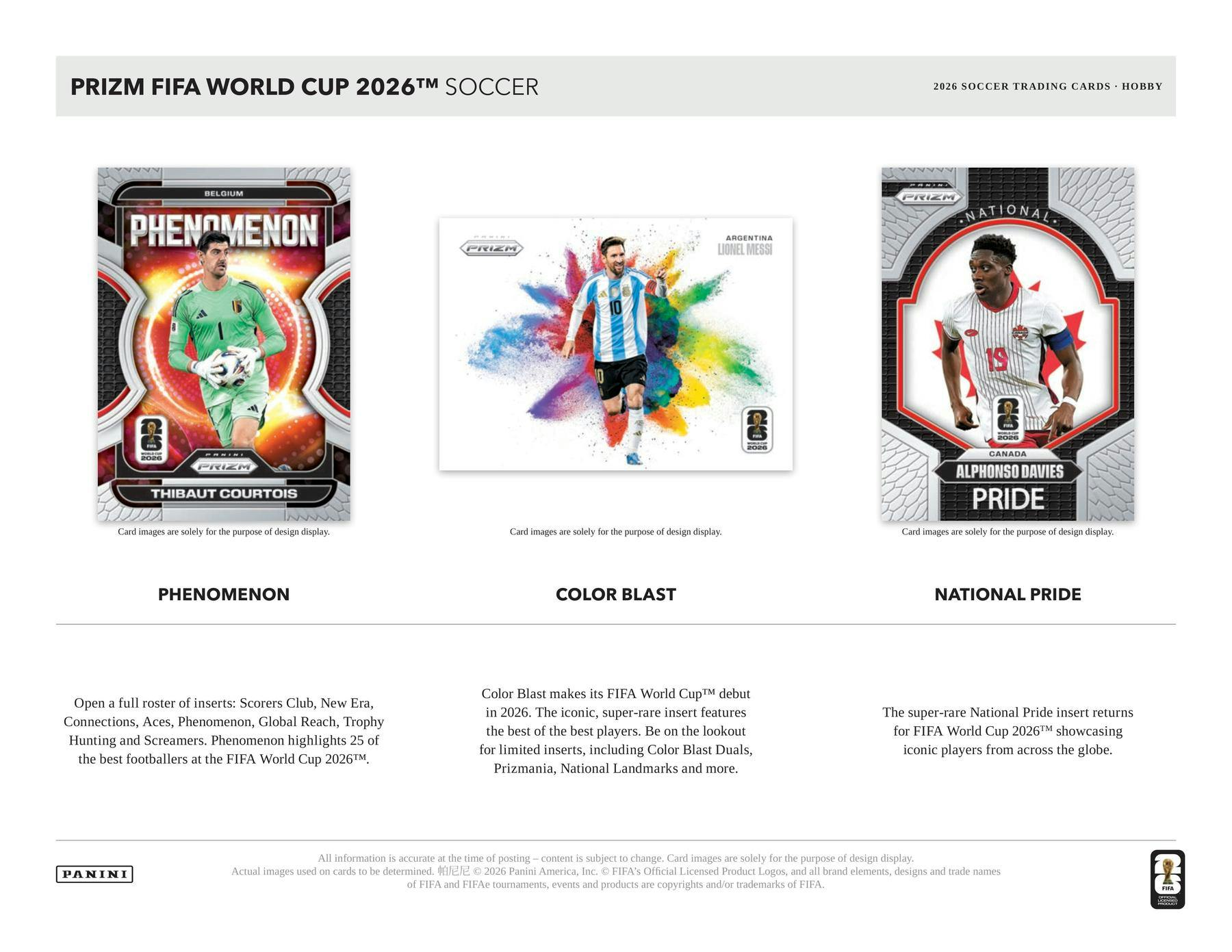 2026 Panini Prizm FIFA World Cup Soccer Hobby Box