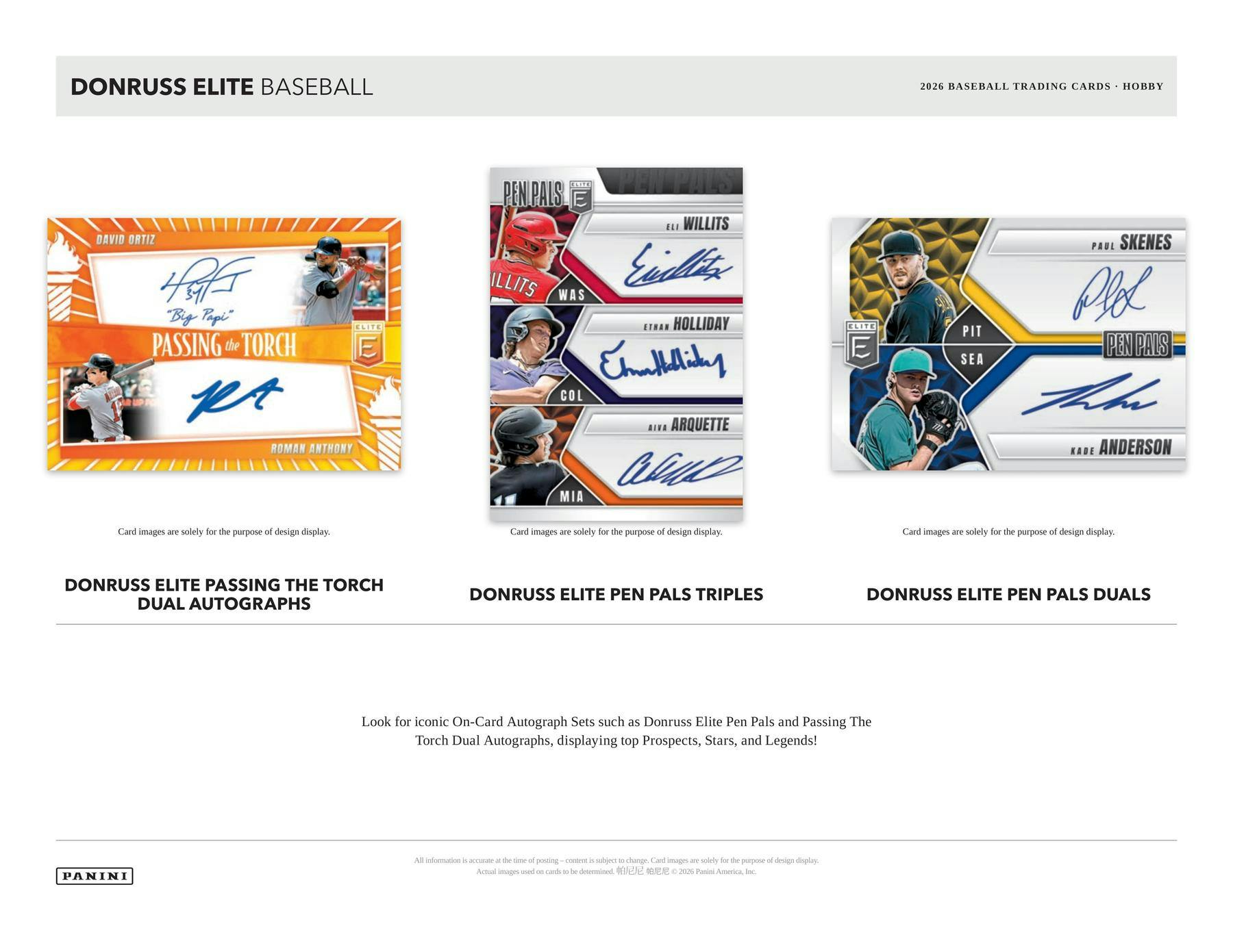 2026 Panini Donruss Elite Baseball Hobby Box (7/3)