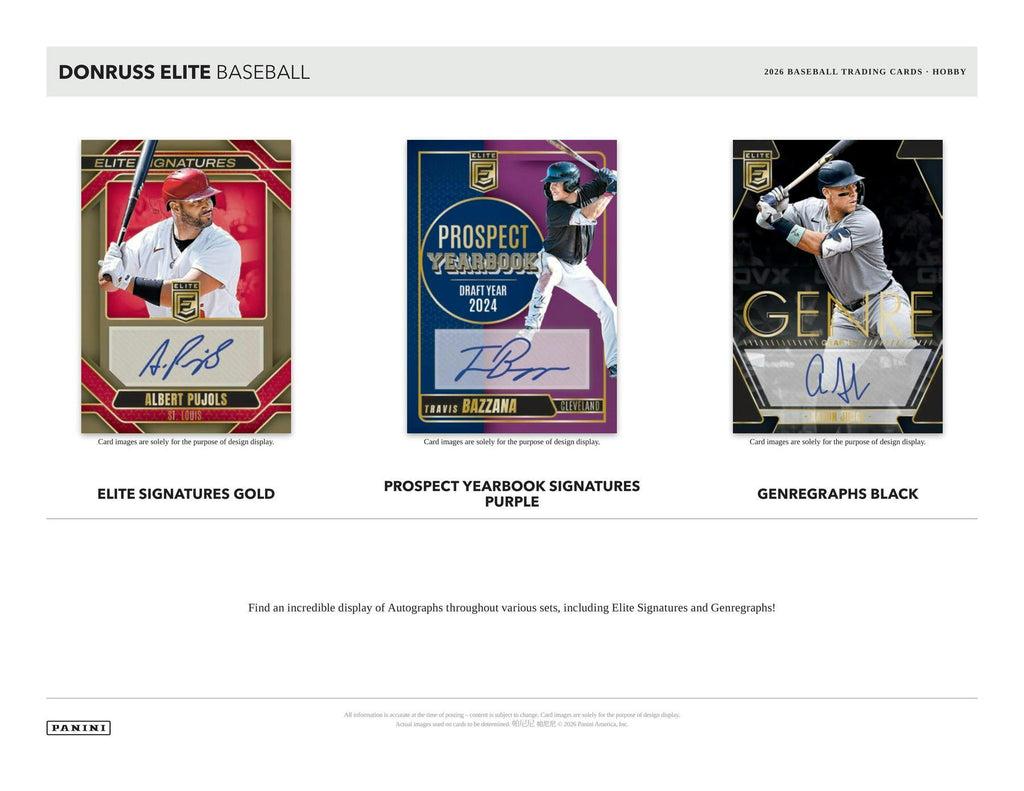 2026 Panini Donruss Elite Baseball Hobby Box (7/3)