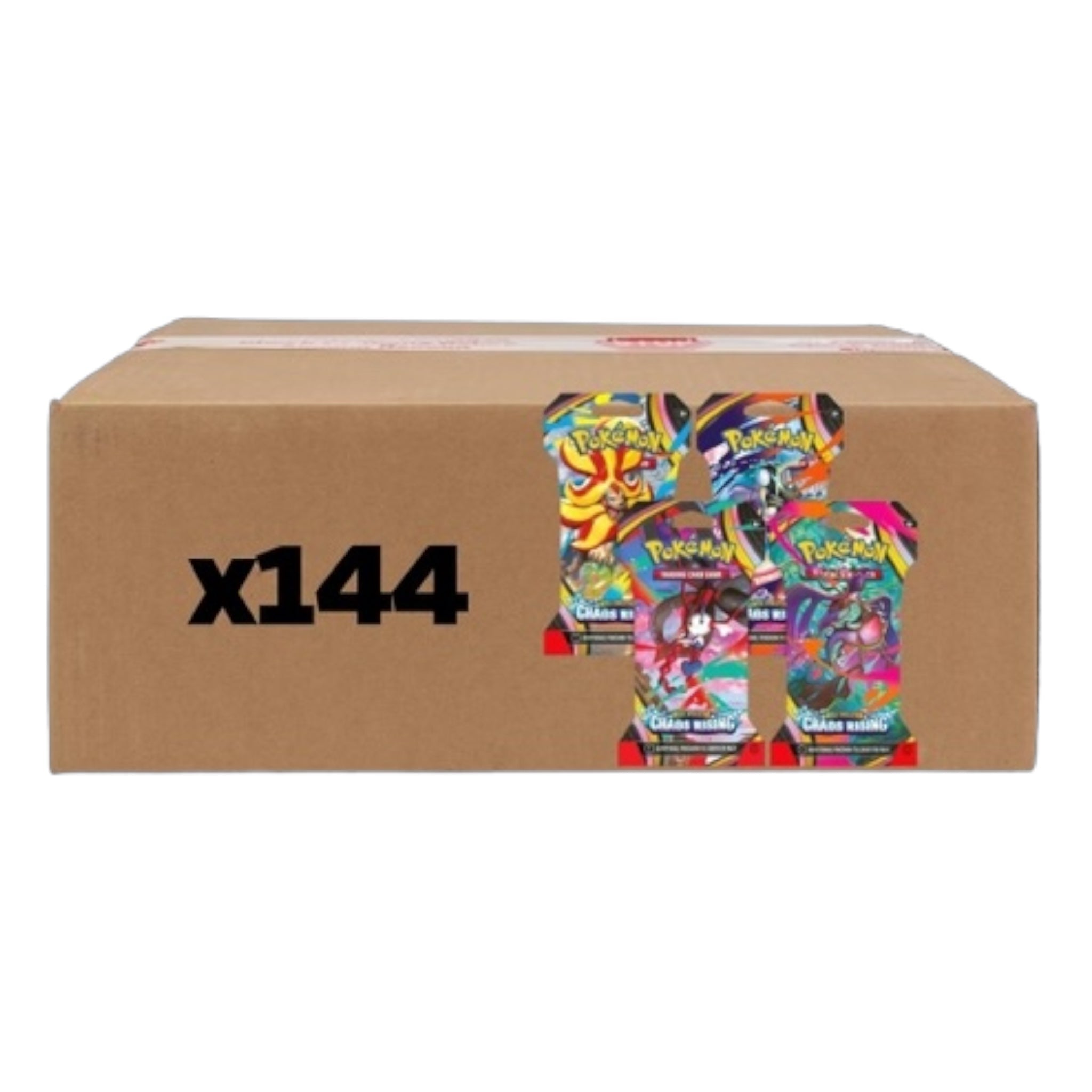 Pokémon TCG: Chaos Rising Sleeved Booster Pack 144-Packs Case (5/22)