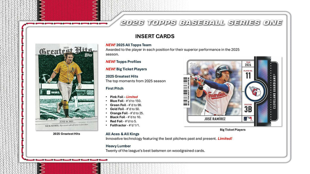 2026 Topps Series 1 Baseball 6-Pack Blaster Box (2/11)
