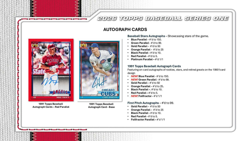 2026 Topps Series 1 Baseball 6-Pack Blaster Box (2/11)