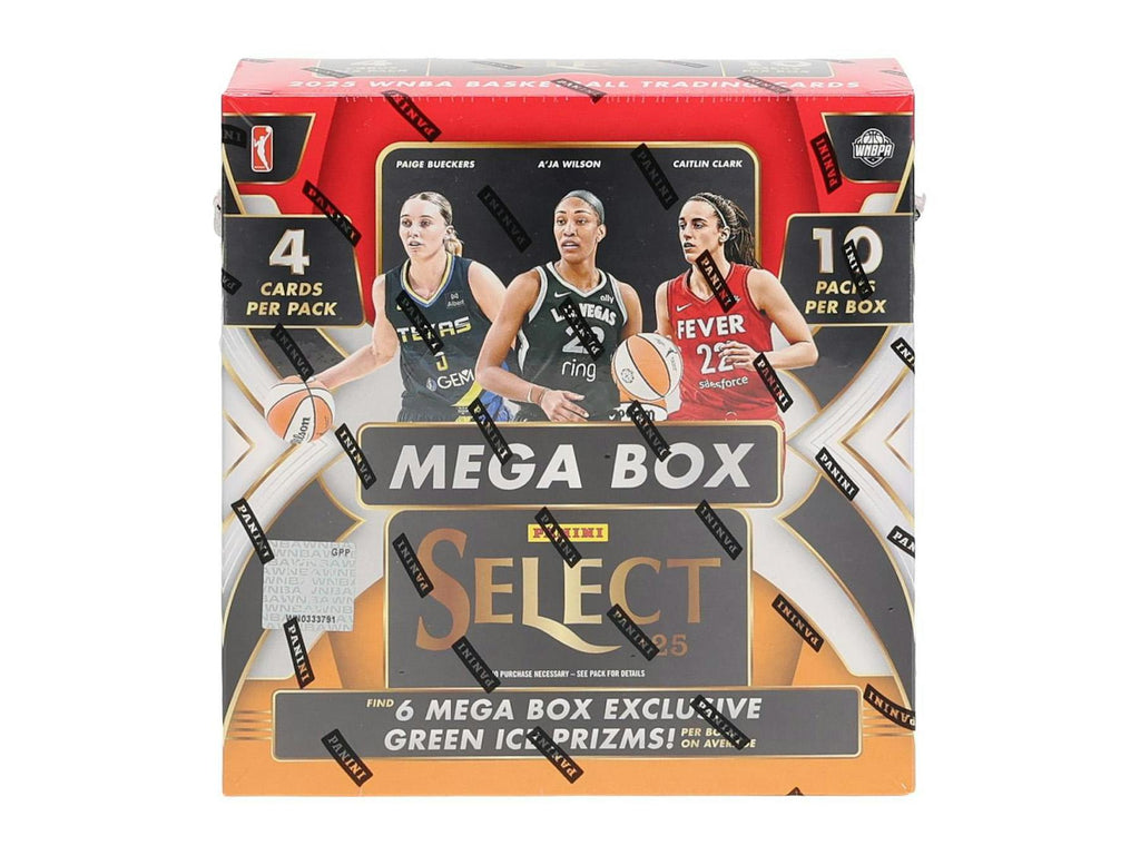 2025 Panini Select WNBA Basketball Mega Hobby Box (Green Ice Prizm) (6/3)