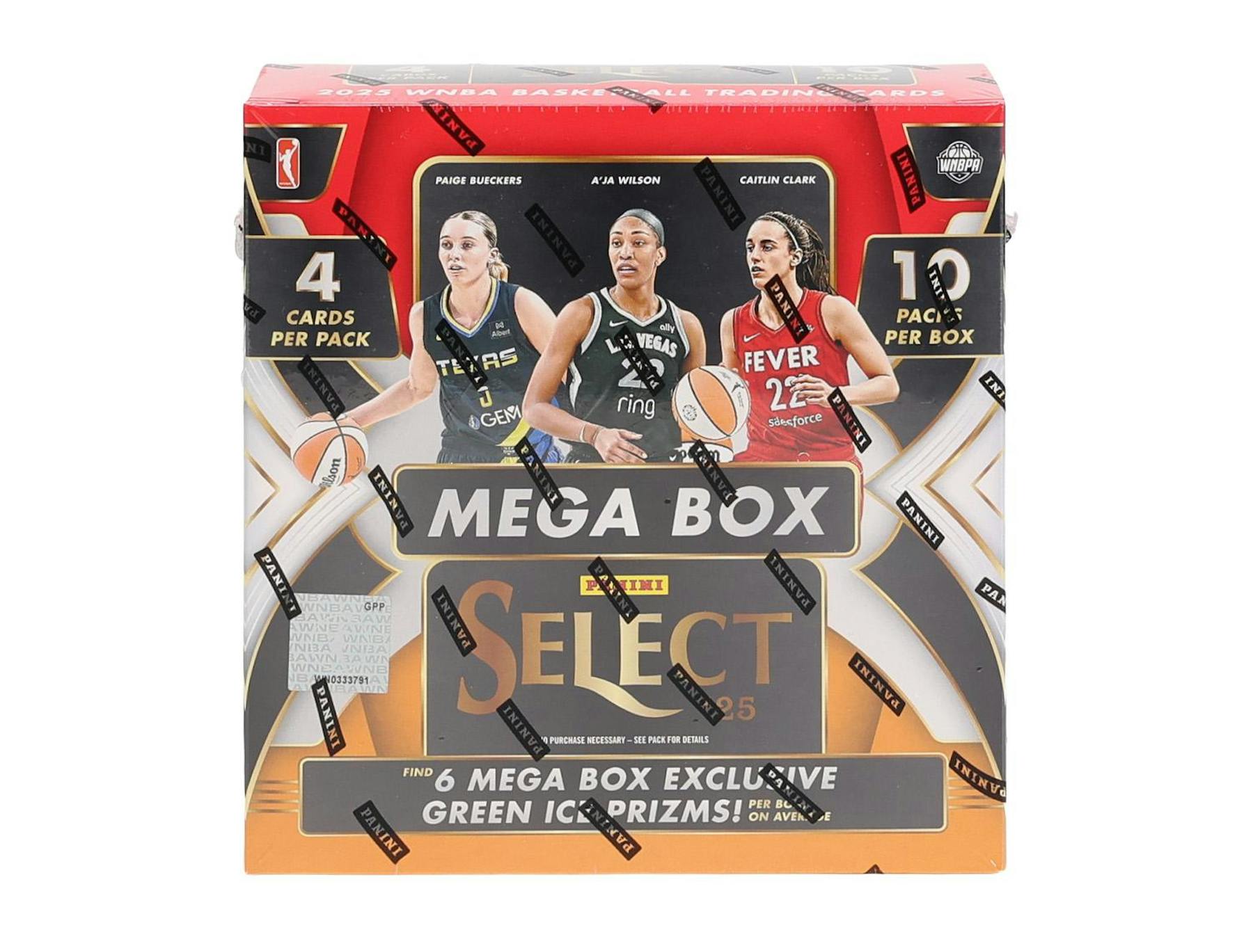 2025 Panini Select WNBA Basketball Mega Hobby Box (Green Ice Prizm) (6/3)