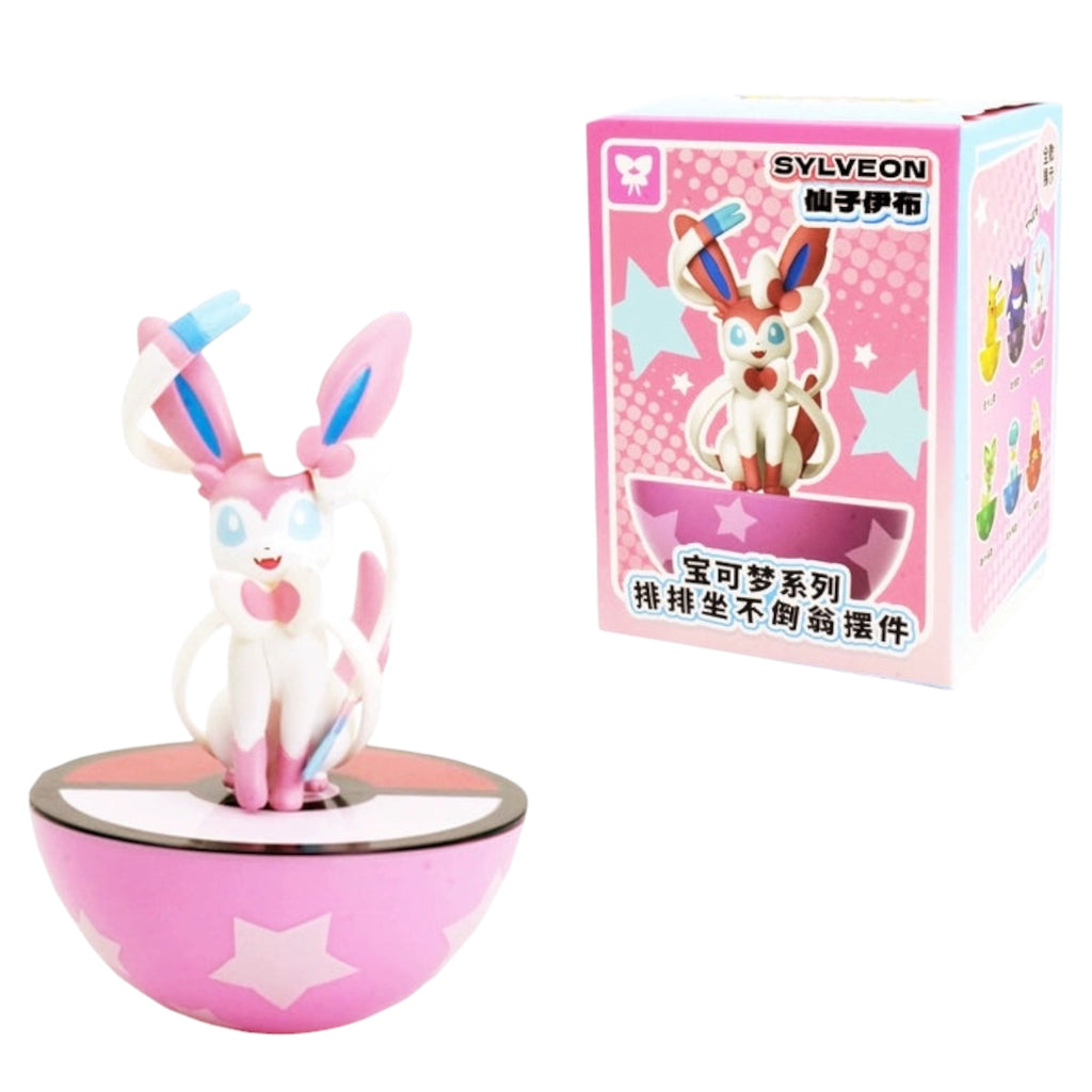 Pokémon Tumbler Figurine - SYLVEON Roly-Poly Wobble Figure Toy