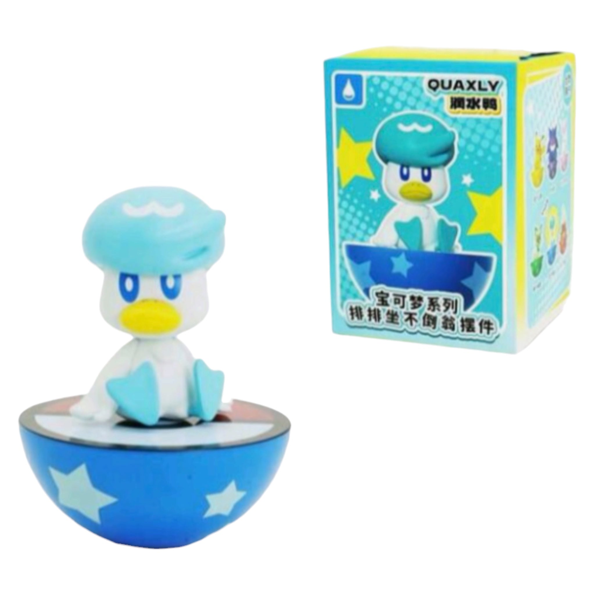 Pokémon Tumbler Figurine - QUAXLY Roly-Poly Wobble Figure Toy