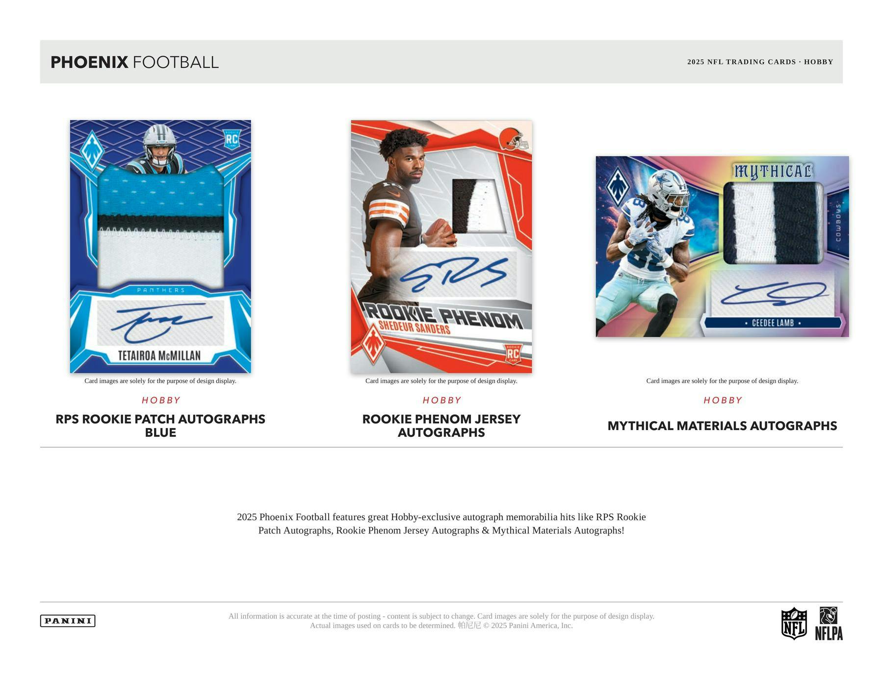 2025 Panini Phoenix Football Hobby Pack (11/12)