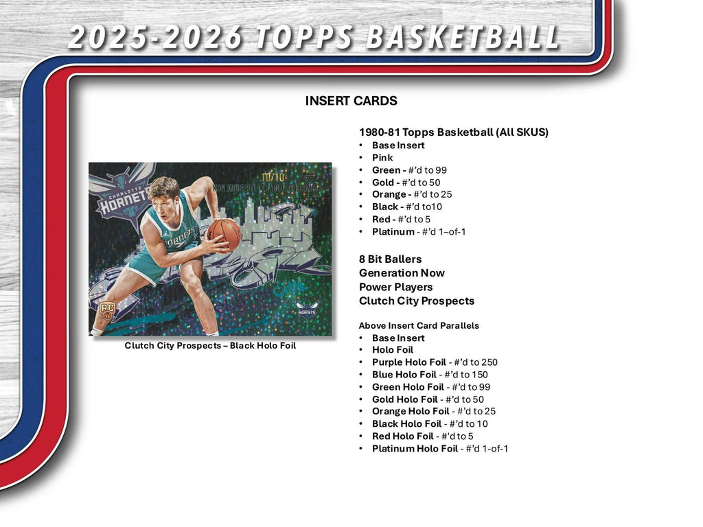 2025-26 Topps Basketball Mega Box (11/6)