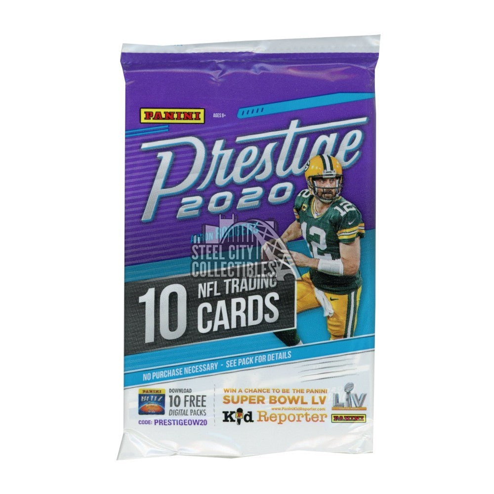 2020 Panini Prestige Football 10-Card Retail Pack