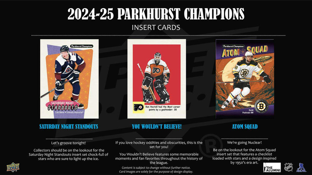 2024-25 Upper Deck Parkhurst Champions Hockey Hobby Pack