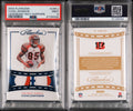 2022 PANINI FLAWLESS LEGENDARY MATERIALS #LMCJ CHAD JOHNSON LEGENDARY MAT-SAPPHIRE 4/5 PSA 9 (NW)