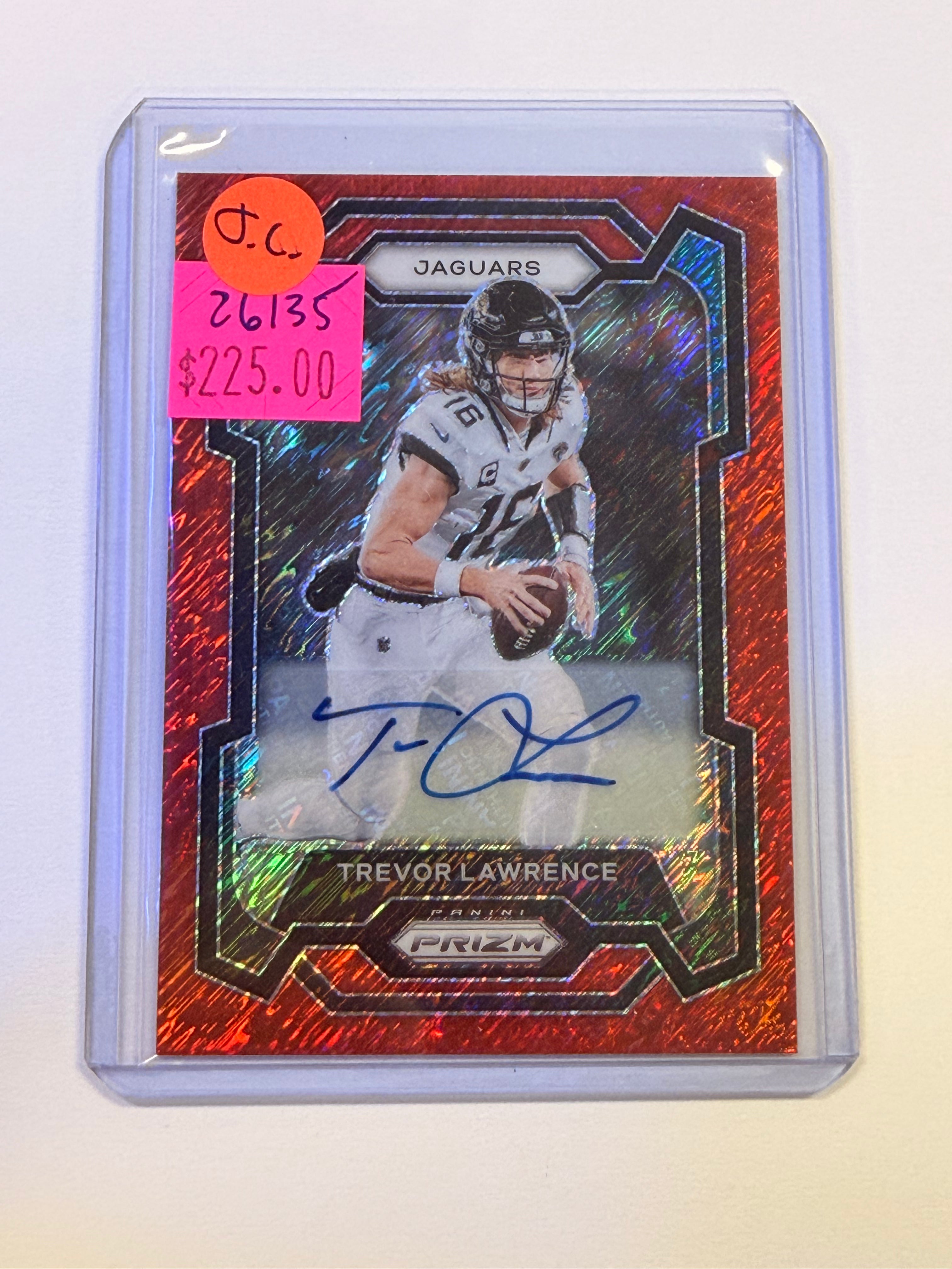 2023 Panini Prizm TREVOR LAWRENCE #139 Red Shimmer Prizm 26/35 (JC)