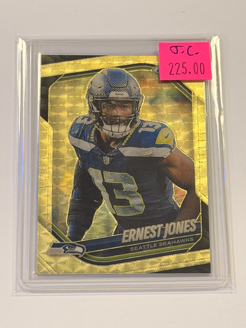 2025 PANINI PRIZM ERNEST JONES GOLD VINYL 3/5 SEAHAWKS (JC)