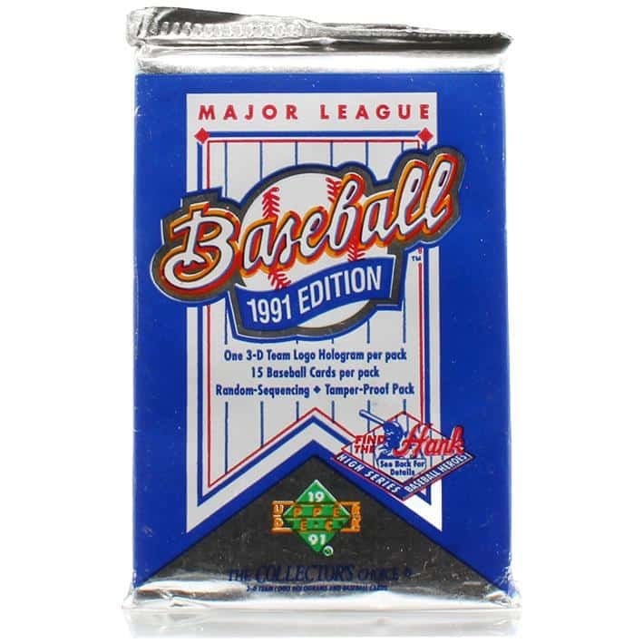 1991 Upper Deck Baseball Low Series 15-Card Pack
