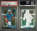 2023 PANINI CLEARLY DONRUSS CLEARLY THE ROOKIES #8 HENDON HOOKER CLEARLY THE ROOKIE-GREEN 47/49 PSA 6 (NW)