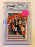 2020 PANINI DONRUSS 301 JOE BURROW BASE GEM 10 (GC)