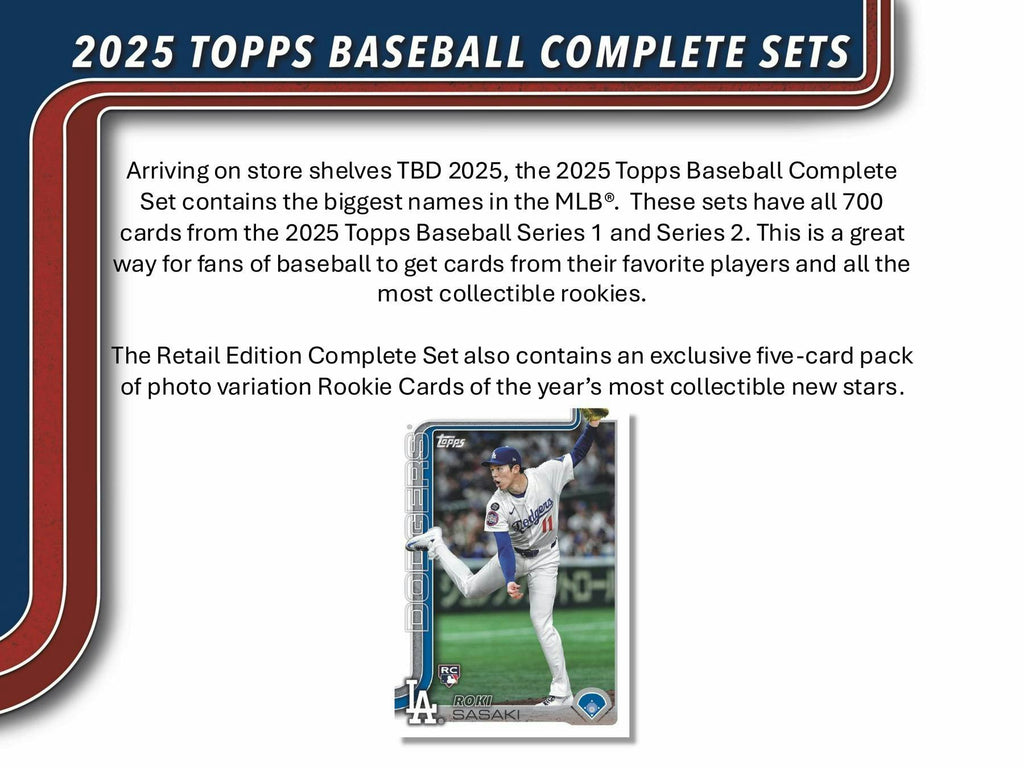 2025 Topps Factory Set Baseball (Box) Case (8 Set)