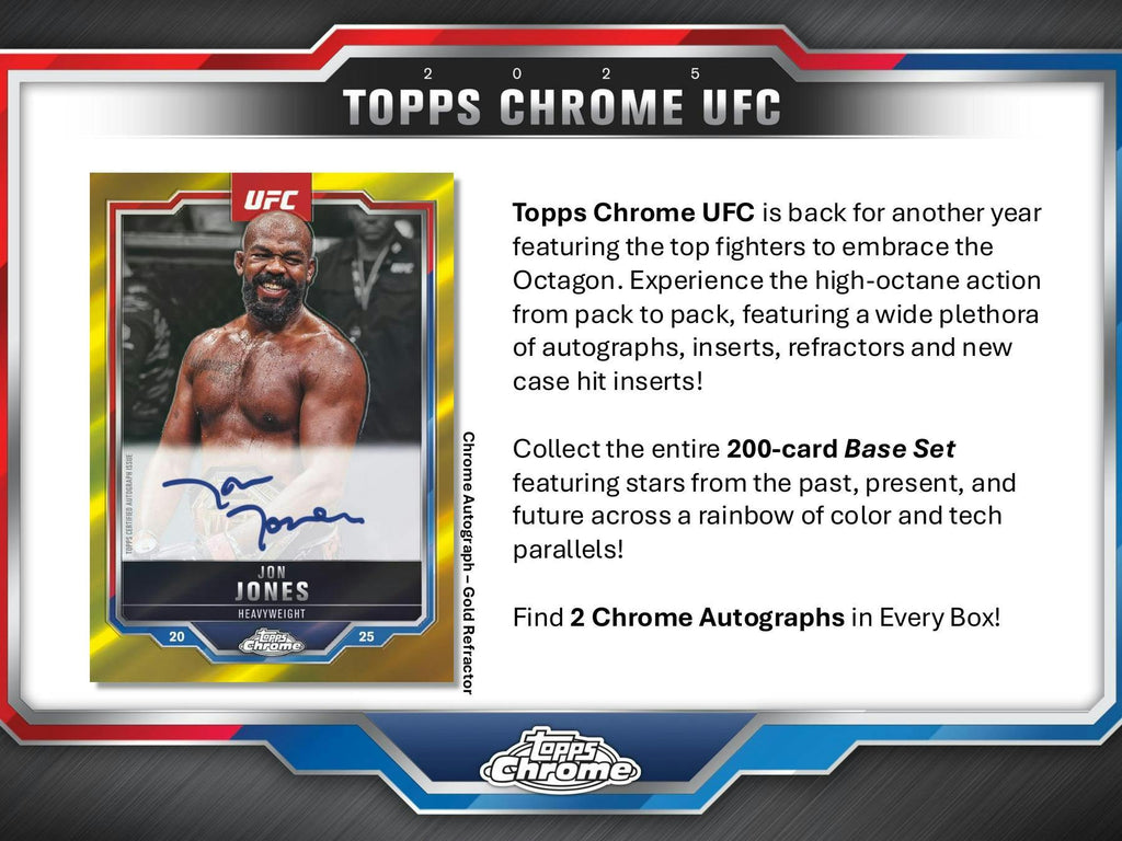2025 Topps Chrome UFC Hobby Box (6/27)