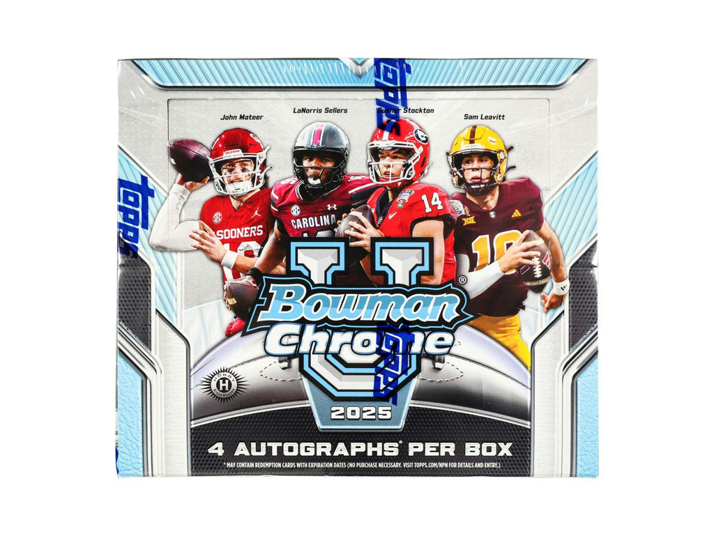 2025 Bowman University Chrome Football Hobby Jumbo Box (10/31)