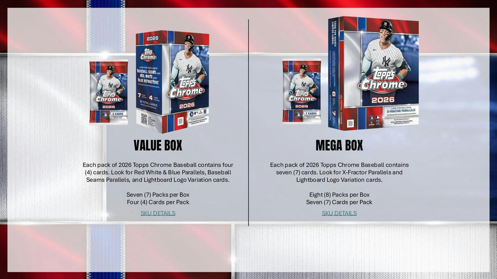 2026 Topps Chrome Baseball Mega Box (8/5)
