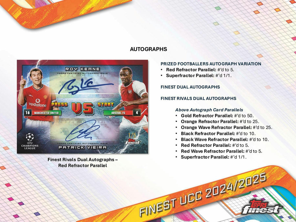 2024-25 Topps UEFA Club Competitions Finest Soccer Hobby Pack