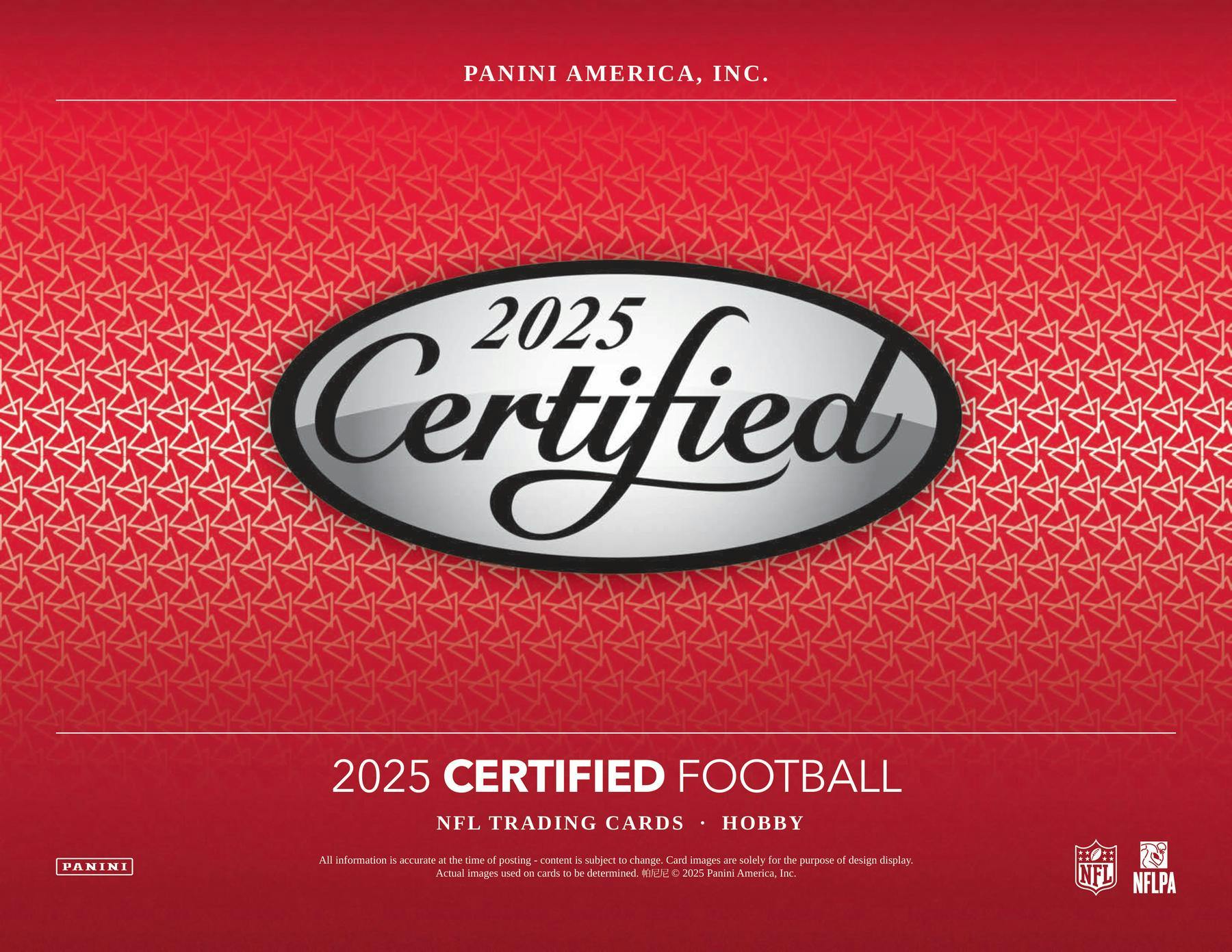 2025 Panini Certified Football Hobby Pack (11/5)