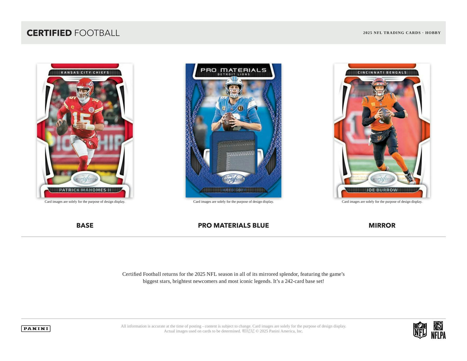 2025 Panini Certified Football Hobby Pack (11/5)