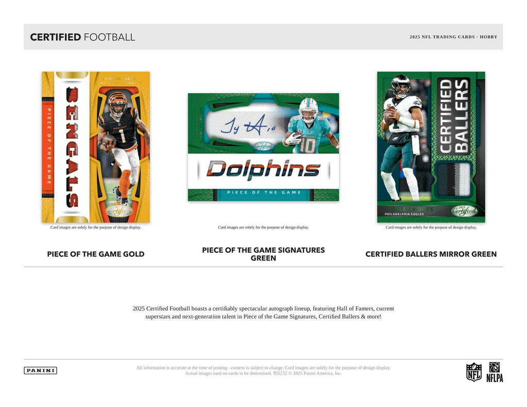 2025 Panini Certified Football Hobby Pack (11/5)