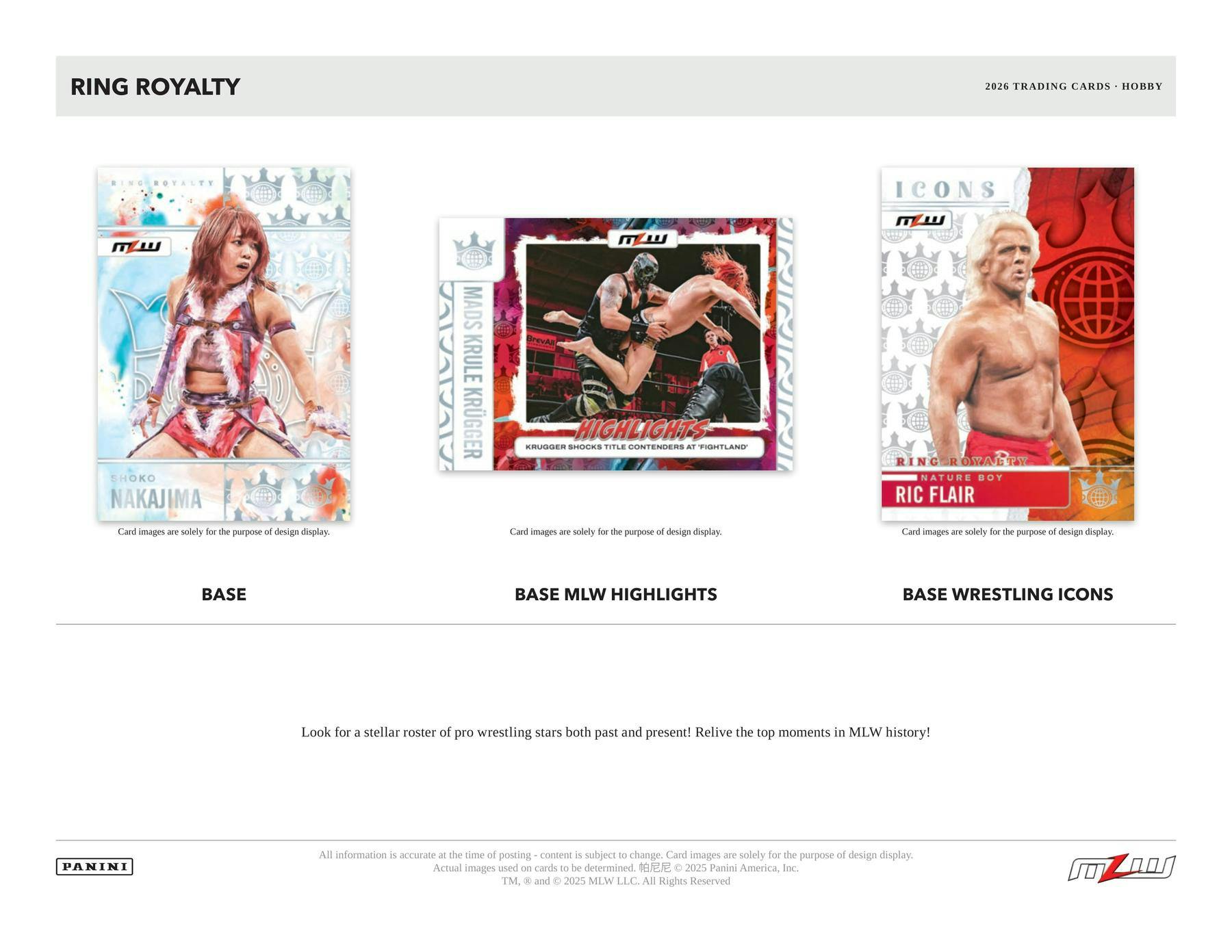 2026 Panini Ring Royalty Major League Wrestling Hobby Box (7/24)