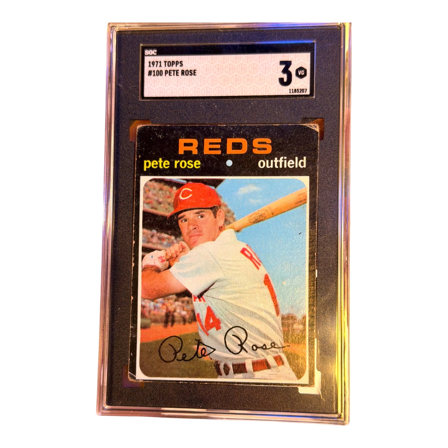 1971 TOPPS #100 PETE ROSE SGC 3 VG (SY)