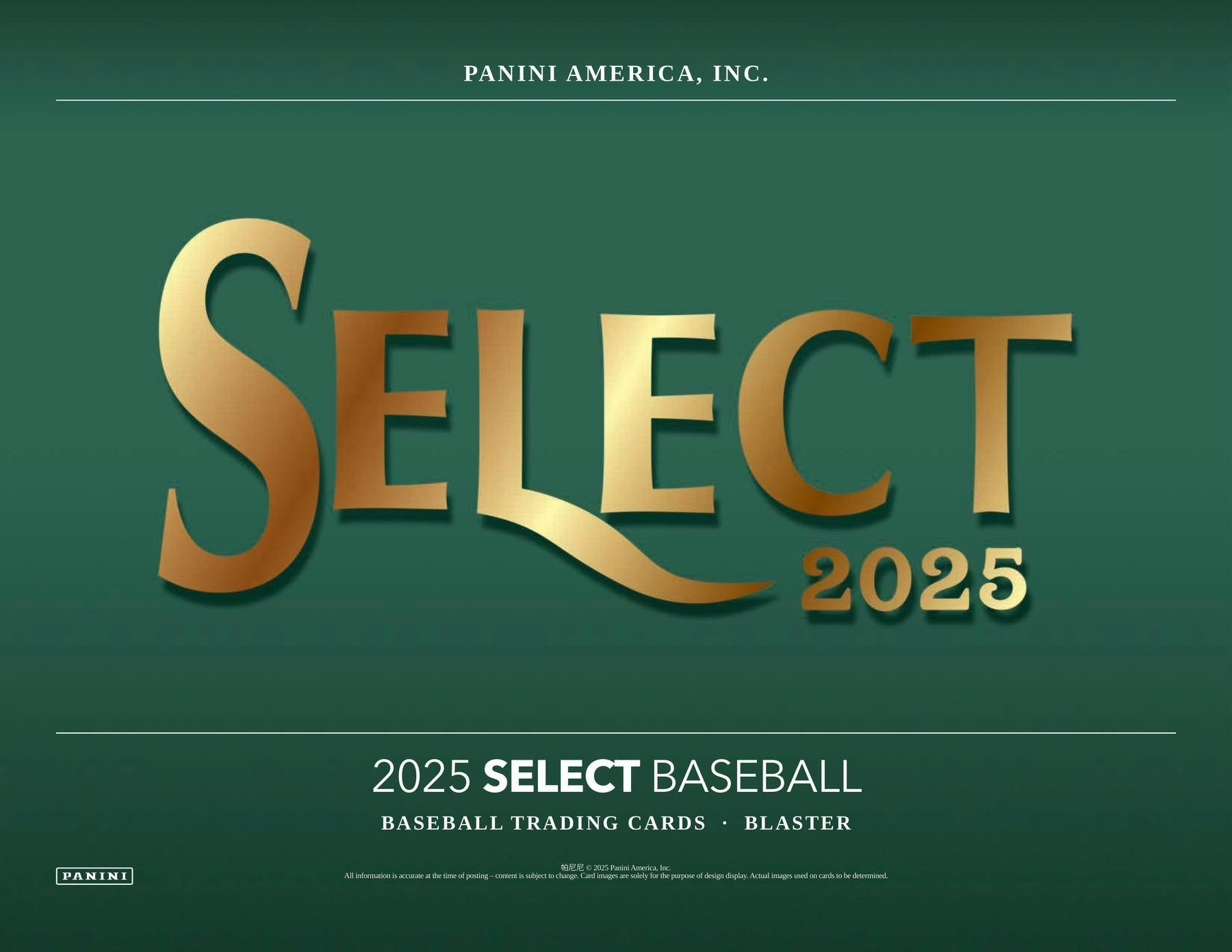 2025 Panini Select Baseball Blaster Box