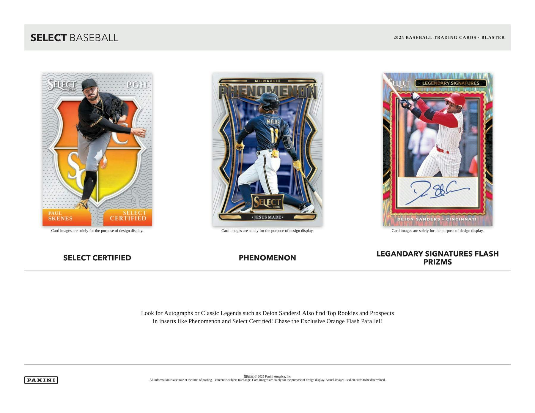 2025 Panini Select Baseball Blaster Box