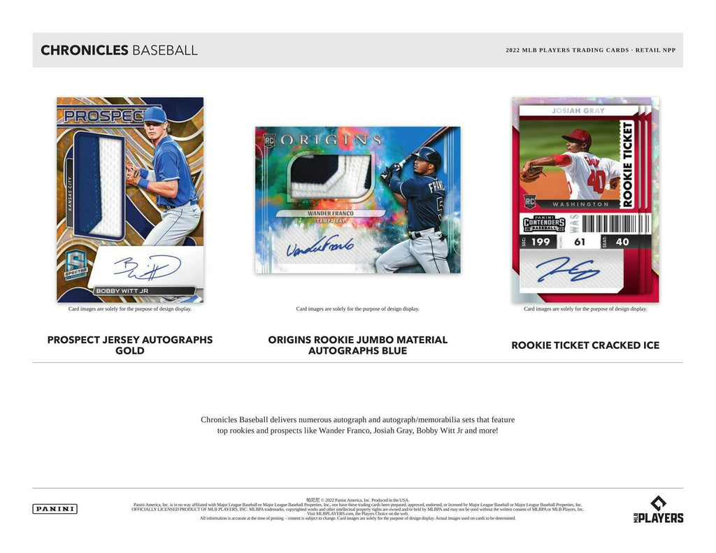 2022 Panini Chronicles Baseball Blaster Box (10/26/22)