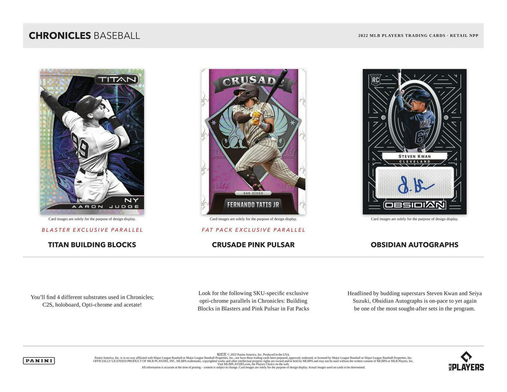 2022 Panini Chronicles Baseball Blaster Box (10/26/22)