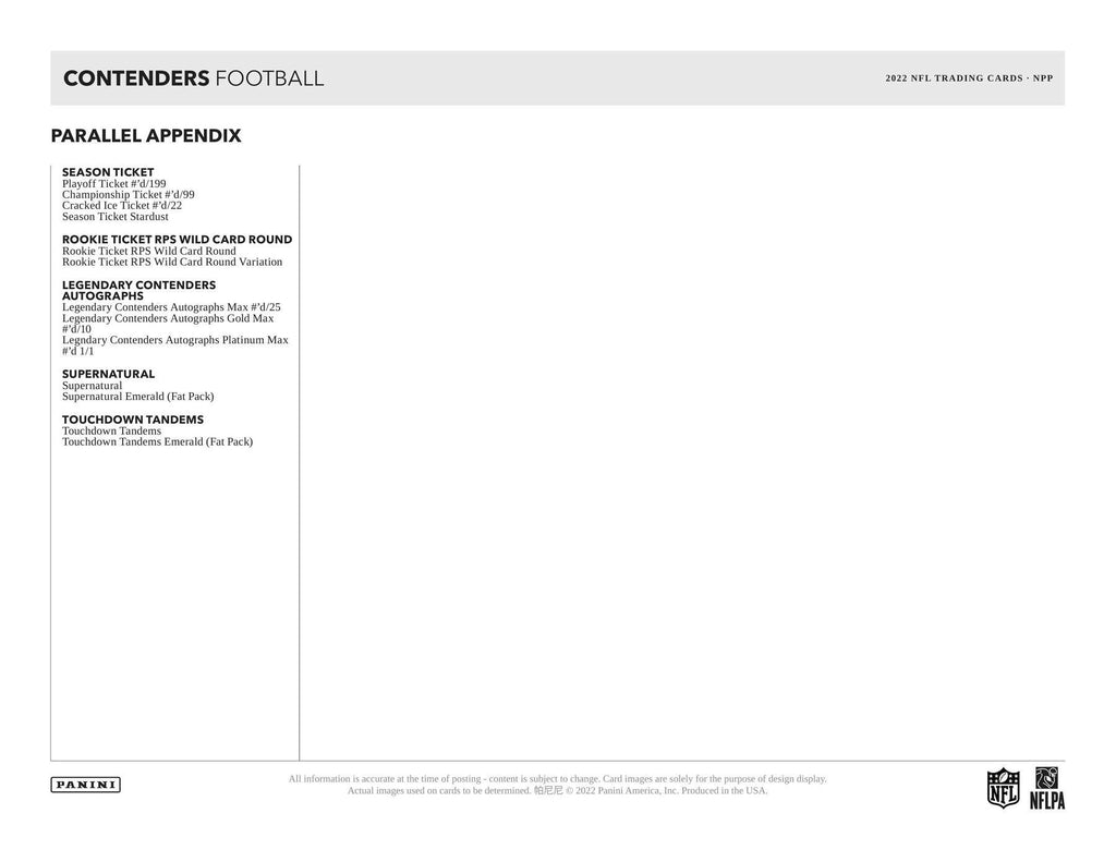 2022 Panini Contenders Football Blaster Box (3/31/23)