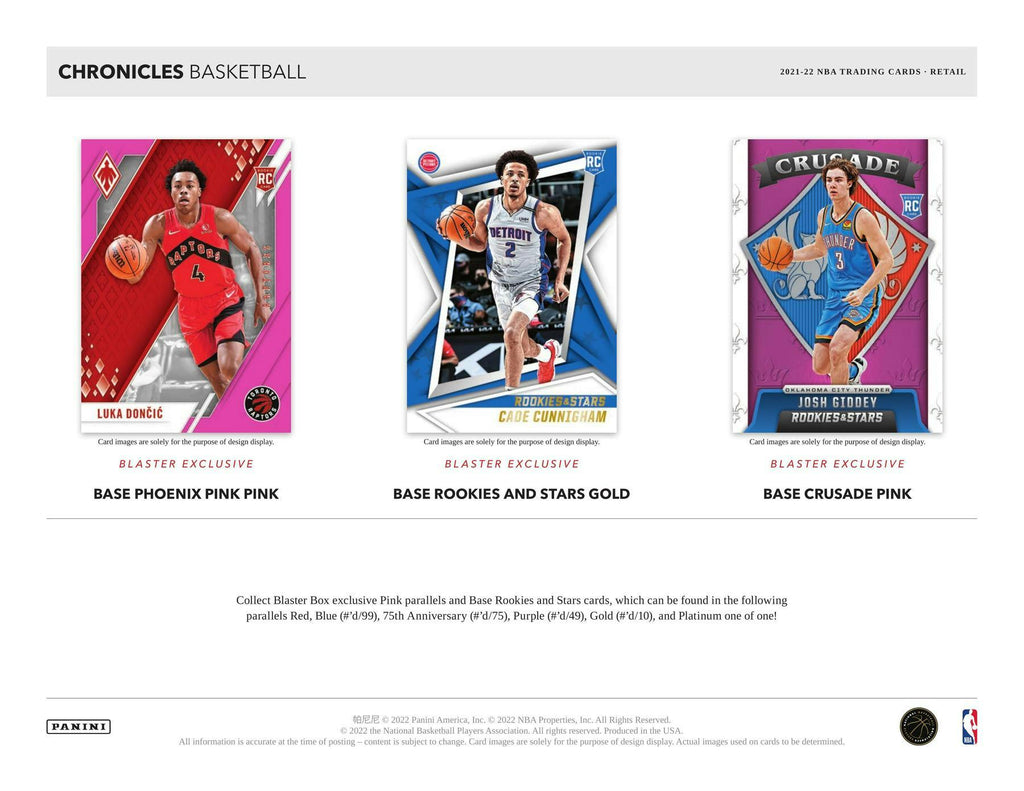 2021-22 Panini Chronicles Basketball 6-Pack Blaster Box (Pink Parallels!)