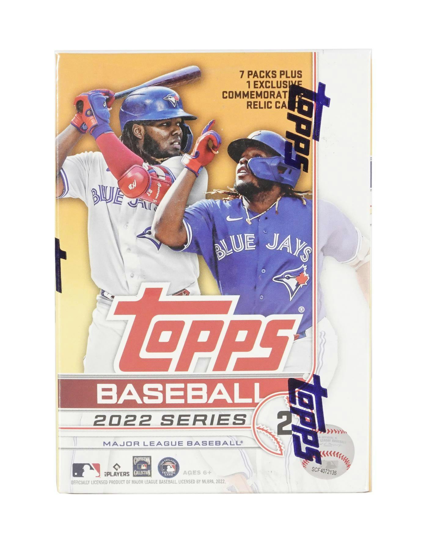 2022 Topps Series 2 Baseball 7-Pack Blaster Box (Commemorative Relic Card!)