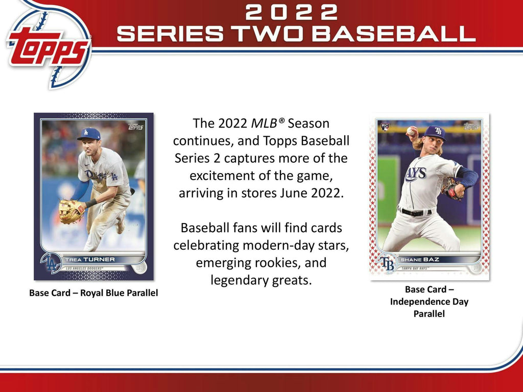 2022 Topps Series 2 Baseball 7-Pack Blaster Box (Commemorative Relic Card!)