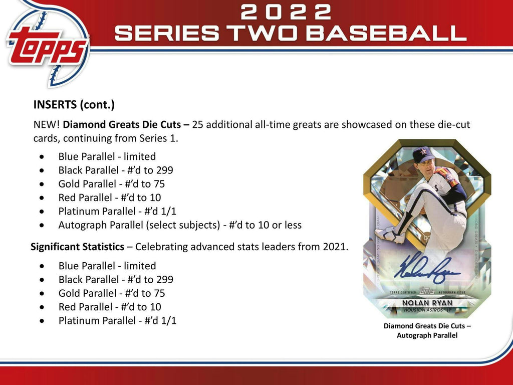 2022 Topps Series 2 Baseball 7-Pack Blaster Box (Commemorative Relic Card!)