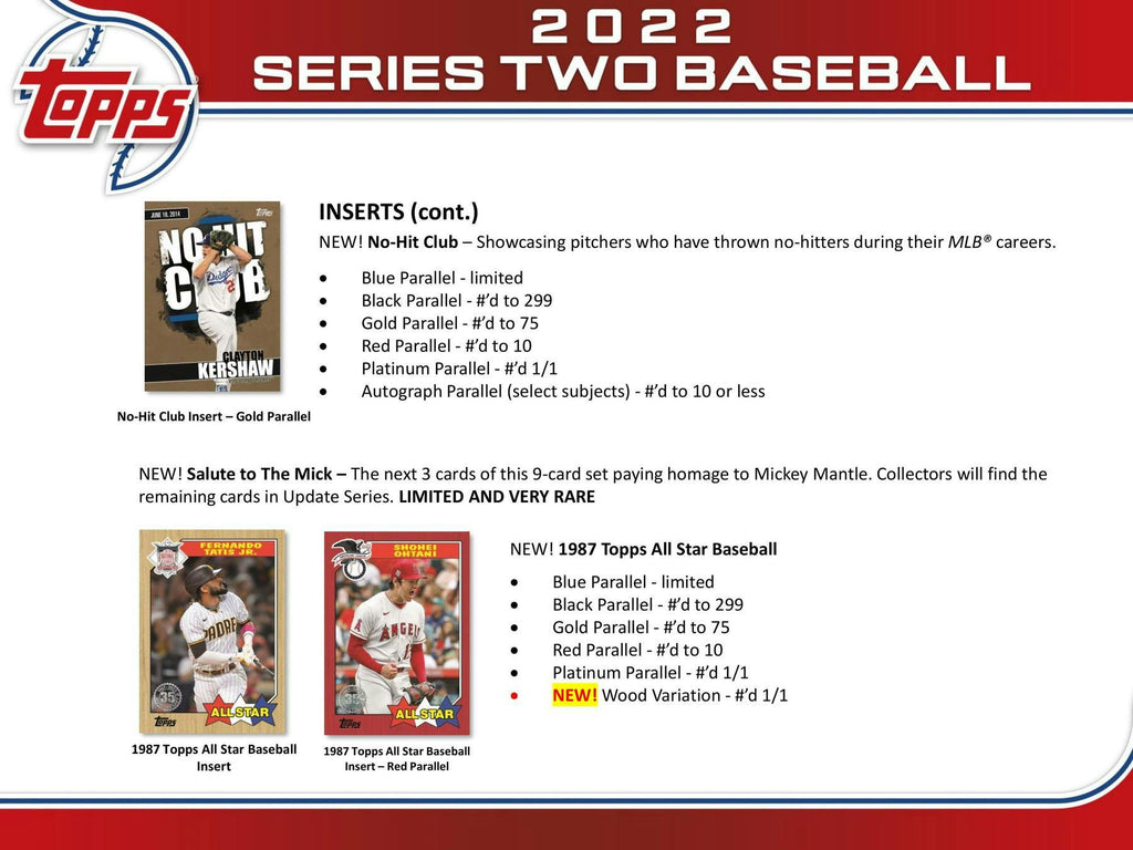 2022 Topps Series 2 Baseball 7-Pack Blaster Box (Commemorative Relic Card!)
