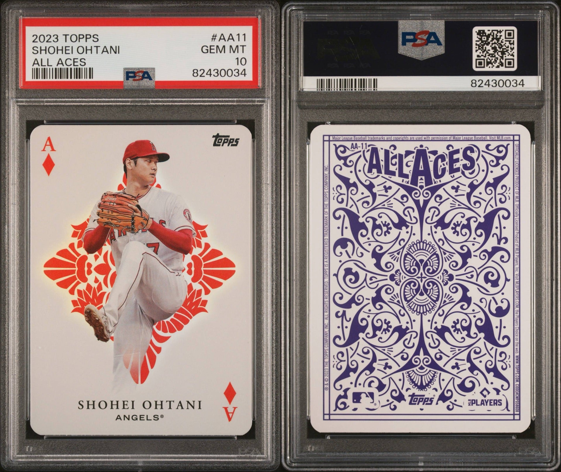 2023 TOPPS ALL ACES #AA11 SHOHEI OHTANI ALL ACES PSA 10 GEM MINT