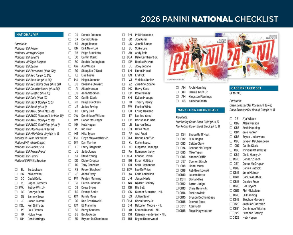 2026 Panini National Sports Collectors Convention NSCC VIP Exclusive Silver Pack 125-Pack Box (Presell 8/3)