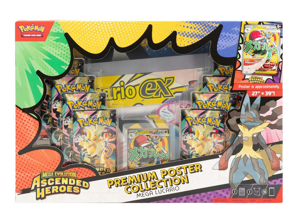 Pokemon Mega Evolution: Ascended Heroes Premium Poster Collection 6-Box Case (3/20)