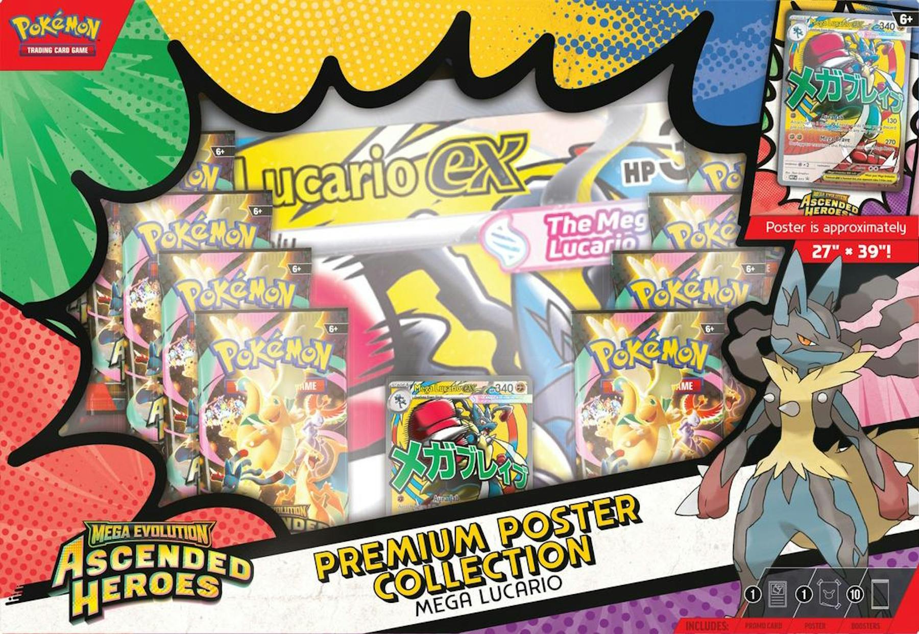 Pokemon Mega Evolution: Ascended Heroes Premium Poster Collection 6-Box Case (3/20)