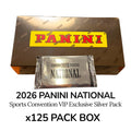 2026 Panini National Sports Collectors Convention NSCC VIP Exclusive Silver Pack 125-Pack Box (Presell 8/3)