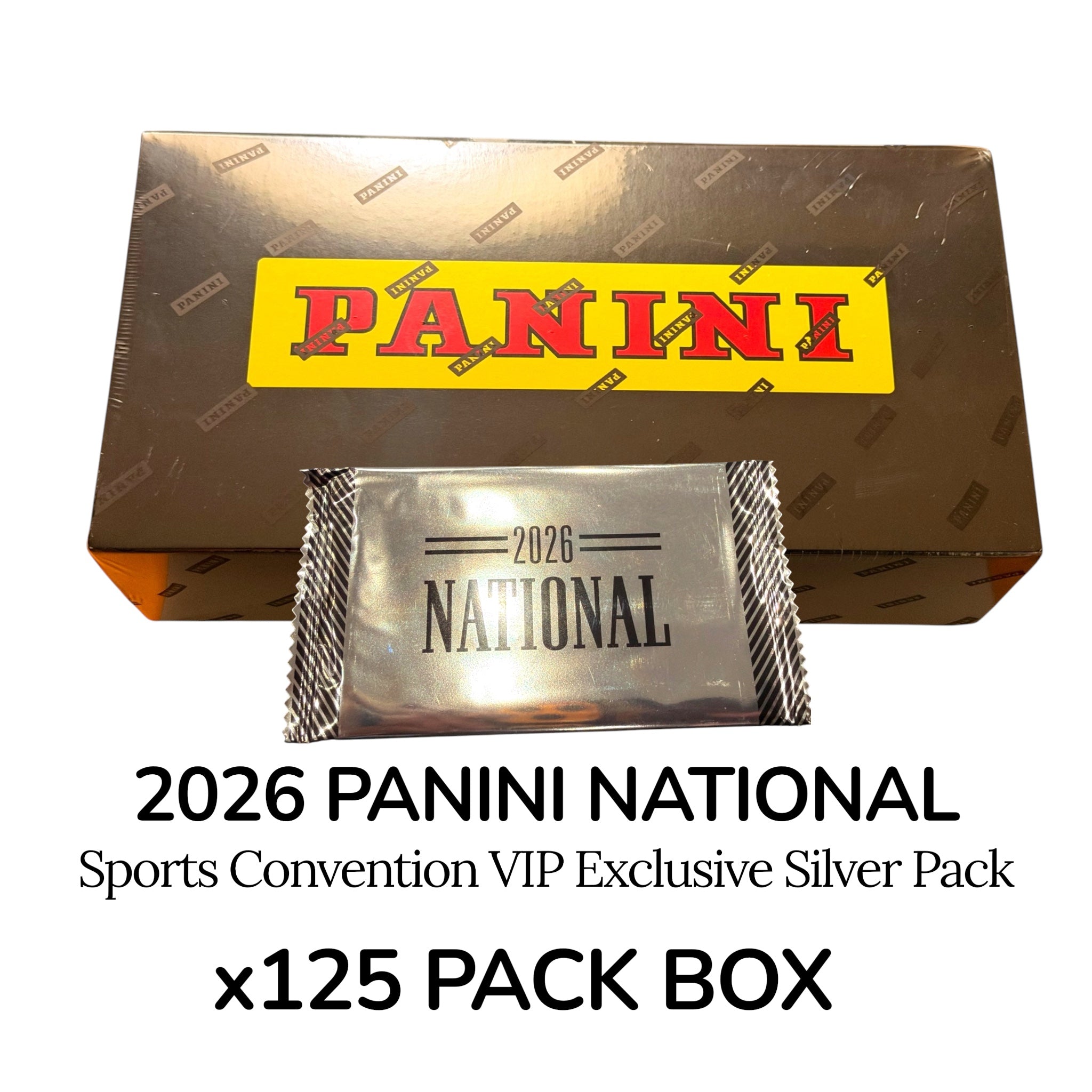 2026 Panini National Sports Collectors Convention NSCC VIP Exclusive Silver Pack 125-Pack Box (Presell 8/3)