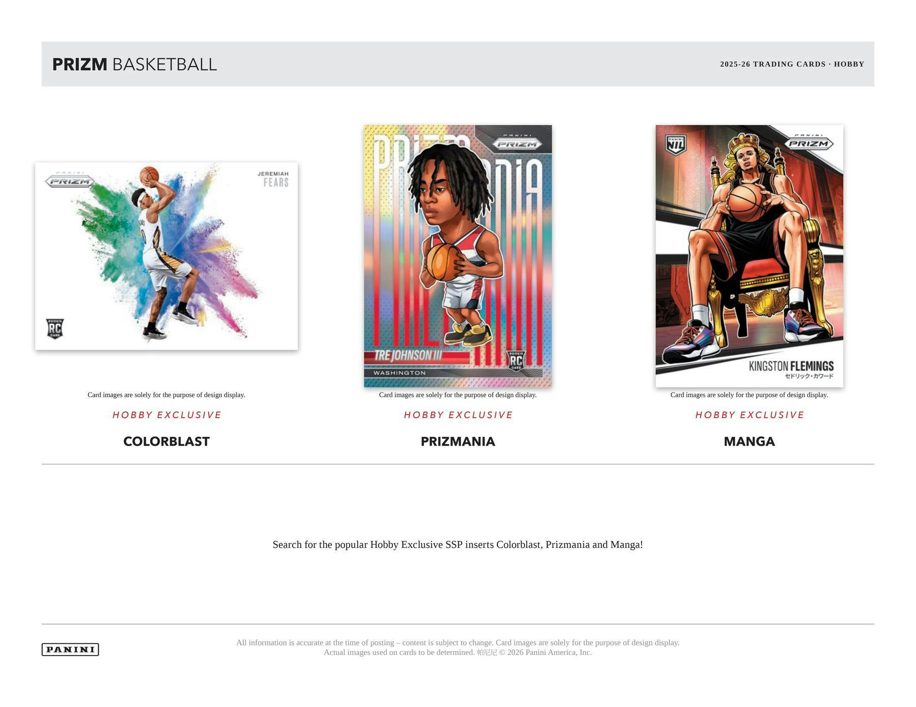 2025-26 Panini Prizm Basketball Hobby Box (7/31)