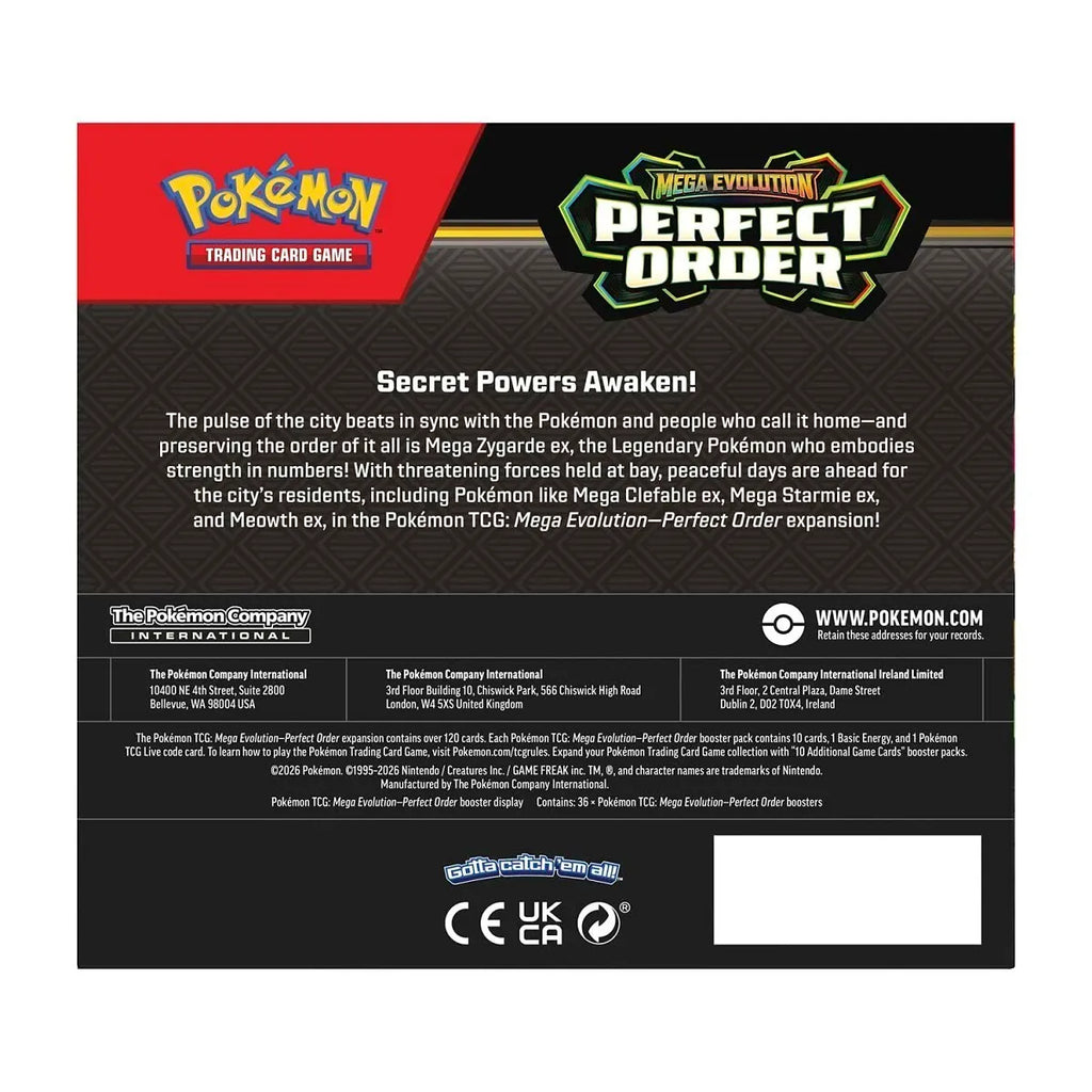 Pokémon TCG: Mega Evolution - ME3 Perfect Order 36-Pack Booster Box (3/27)