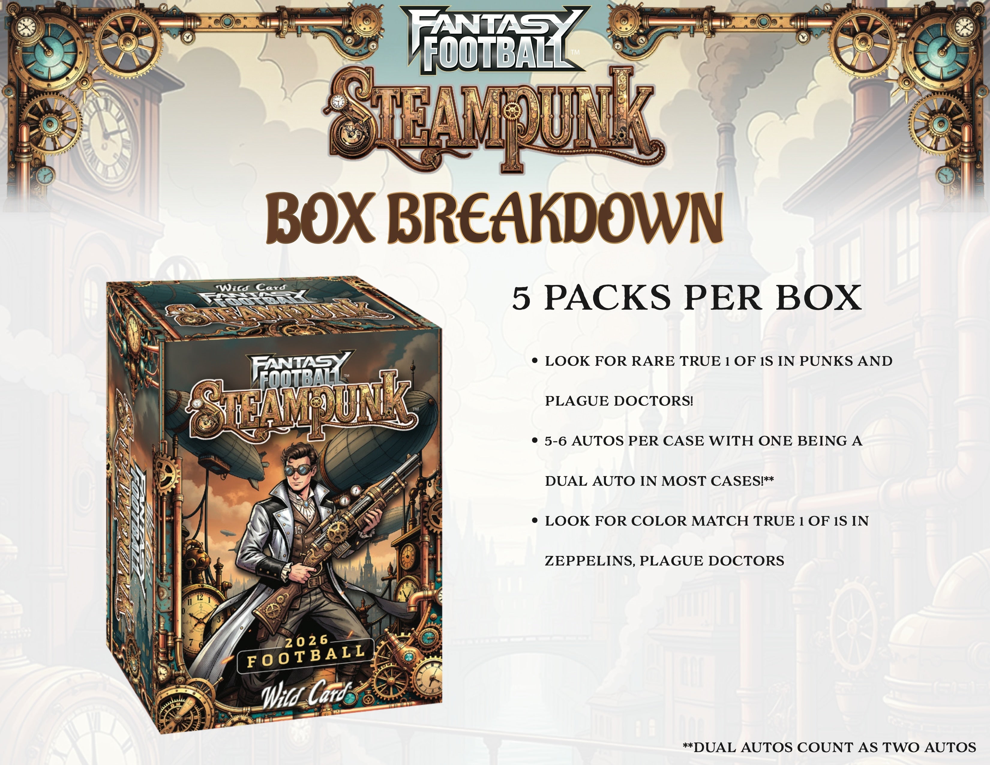 2026 Wild Card Fantasy Football: Steampunk Hobby Box